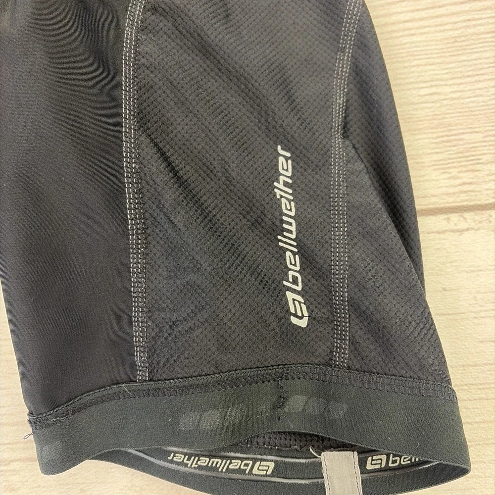 Bellwether Cycling Shorts Men's Large Black Nylon Spandex Blend Excellent